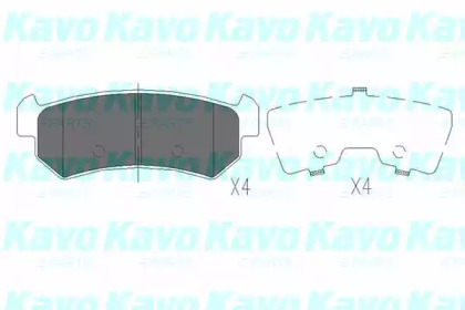Колодки гальмівні KAVO PARTS KBP-1007