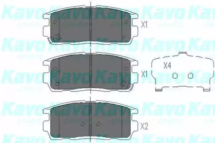 Колодки тормозные KAVO PARTS KBP-1010