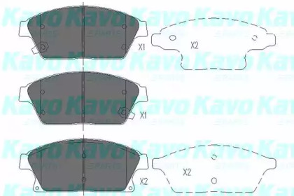 Колодки тормозные KAVO PARTS KBP-1014