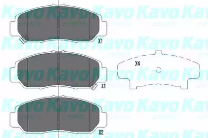 Колодки гальмівні KAVO PARTS KBP-2037