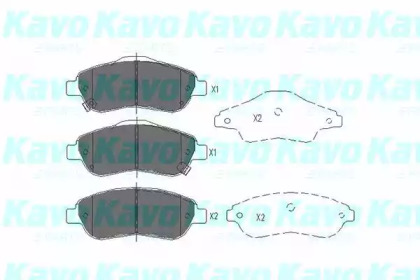 Колодки гальмівні KAVO PARTS KBP-2041