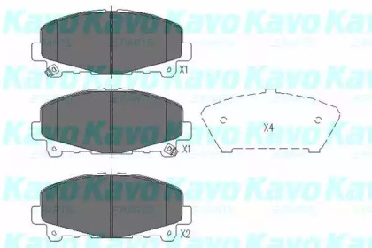 Колодки гальмівні KAVO PARTS KBP-2050