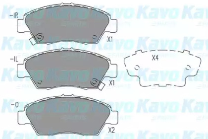 

Колодки тормозные KAVO PARTS KBP2056