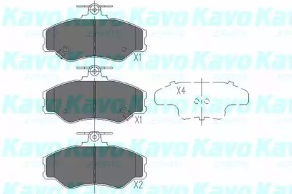 Колодки гальмівні KAVO PARTS KBP-3002