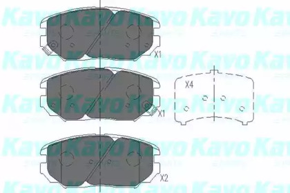 Колодки гальмівні KAVO PARTS KBP-3020
