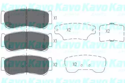 Колодки тормозные KAVO PARTS KBP-3024