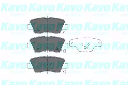 Колодки гальмівні KAVO PARTS KBP-3025
