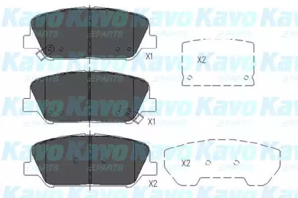 Колодки гальмівні KAVO PARTS KBP-3042