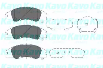 Колодки тормозные KAVO PARTS KBP-4003