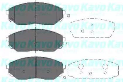 Колодки тормозные KAVO PARTS KBP-4014