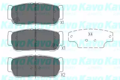 Колодки гальмівні KAVO PARTS KBP-4017