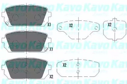 Колодки тормозные KAVO PARTS KBP-4019