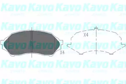 Колодки гальмівні KAVO PARTS KBP-4505
