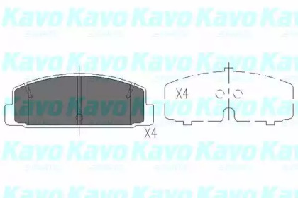 Колодки тормозные KAVO PARTS KBP-4506