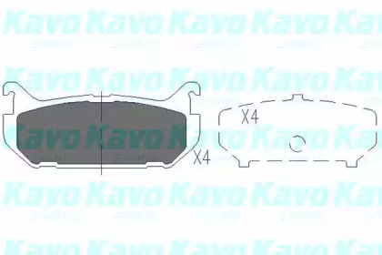Колодки тормозные KAVO PARTS KBP-4508