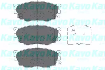 Колодки гальмівні KAVO PARTS KBP-4509