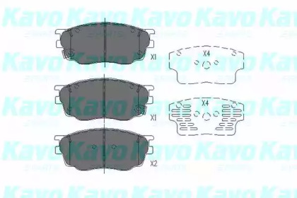 Колодки тормозные KAVO PARTS KBP-4511