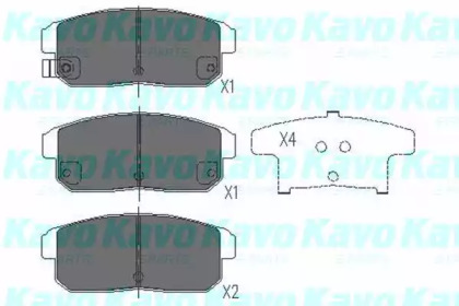Колодки гальмівні KAVO PARTS KBP-4547