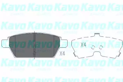 Колодки гальмівні KAVO PARTS KBP-4554