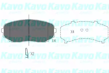 Колодки гальмівні KAVO PARTS KBP-4558