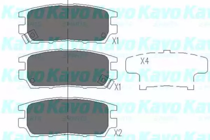 Колодки гальмівні KAVO PARTS KBP-5504
