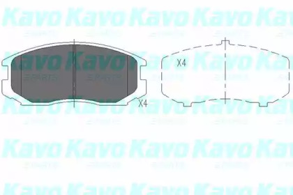 Колодки тормозные KAVO PARTS KBP-5505