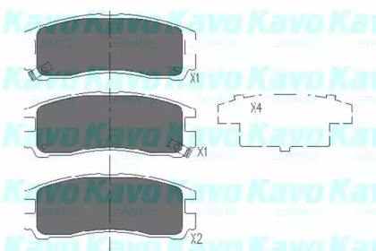 Колодки гальмівні KAVO PARTS KBP-5509
