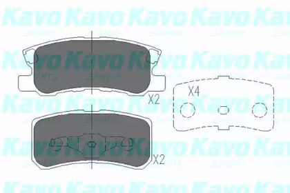 Колодки гальмівні KAVO PARTS KBP-5515