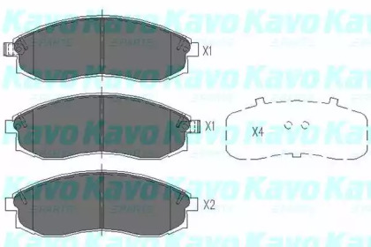 Колодки тормозные KAVO PARTS KBP-5517