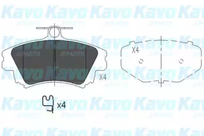 Колодки тормозные KAVO PARTS KBP-5519