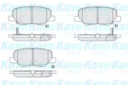Колодки гальмівні KAVO PARTS KBP-5551