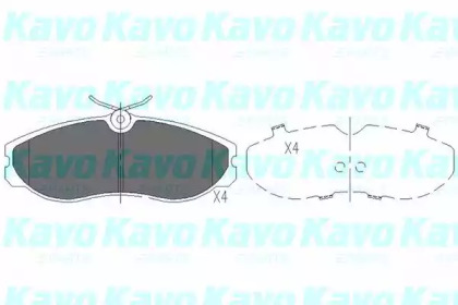 Колодки тормозные KAVO PARTS KBP-6506