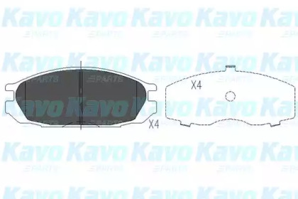 Колодки гальмівні KAVO PARTS KBP-6510