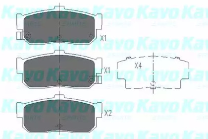 Колодки гальмівні KAVO PARTS KBP-6513