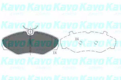 Колодки тормозные KAVO PARTS KBP-6566