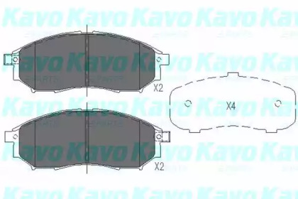 Колодки гальмівні KAVO PARTS KBP-6567