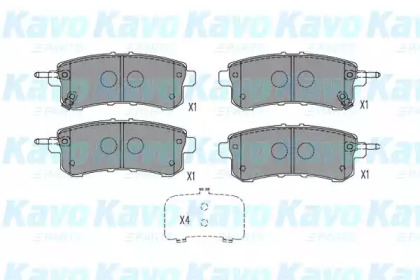 Колодки гальмівні KAVO PARTS KBP-6589