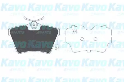 Колодки гальмівні KAVO PARTS KBP-6604