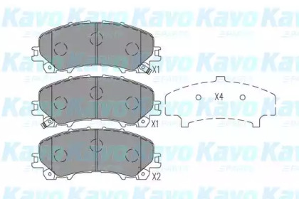 Колодки тормозные KAVO PARTS KBP-6618