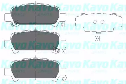 Колодки тормозные KAVO PARTS KBP-8002