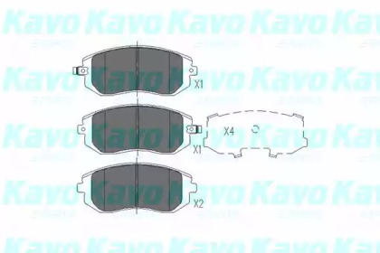 Колодки гальмівні KAVO PARTS KBP-8004