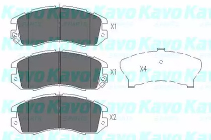 Колодки тормозные KAVO PARTS KBP-8010