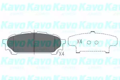 Колодки тормозные KAVO PARTS KBP-8019