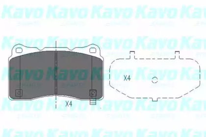 Колодки гальмівні KAVO PARTS KBP-8021