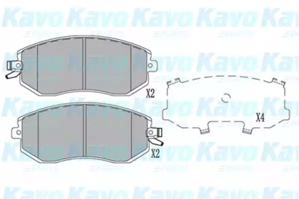 Колодки гальмівні KAVO PARTS KBP-8025