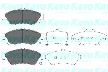 Колодки гальмівні KAVO PARTS KBP-8510