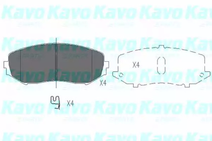 Колодки гальмівні KAVO PARTS KBP-8512