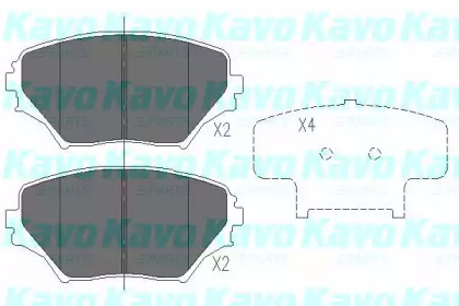 Колодки тормозные KAVO PARTS KBP-9011