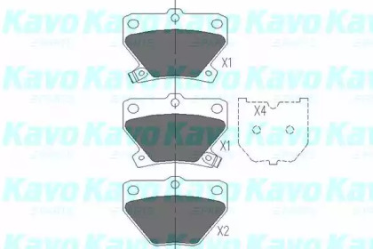 Колодки тормозные KAVO PARTS KBP-9013