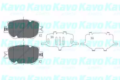 Колодки гальмівні KAVO PARTS KBP-9015